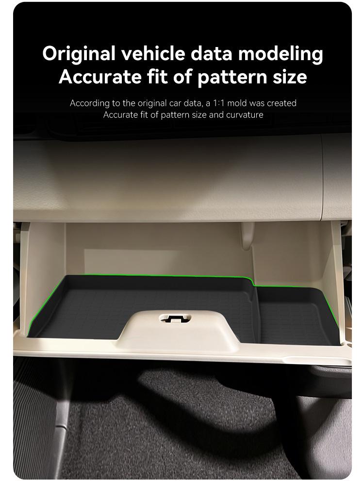Silicone Glove Box Organizer Mat for 2024 Honda N-BOX JF5/JF6 Models