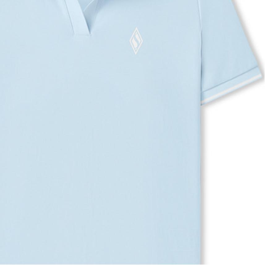 Skechers Slim Fit Cool Feel Classic Sports Breathable Comfortable Short Sleeve Polo Shirt Women Tops Folk-Blue L225W233-04H4