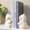 2pcs Cute Ducks Book End Figurine Office Decoration Resin Crafts Lovely Animal Statuette for Bedroom Accessories Gifts