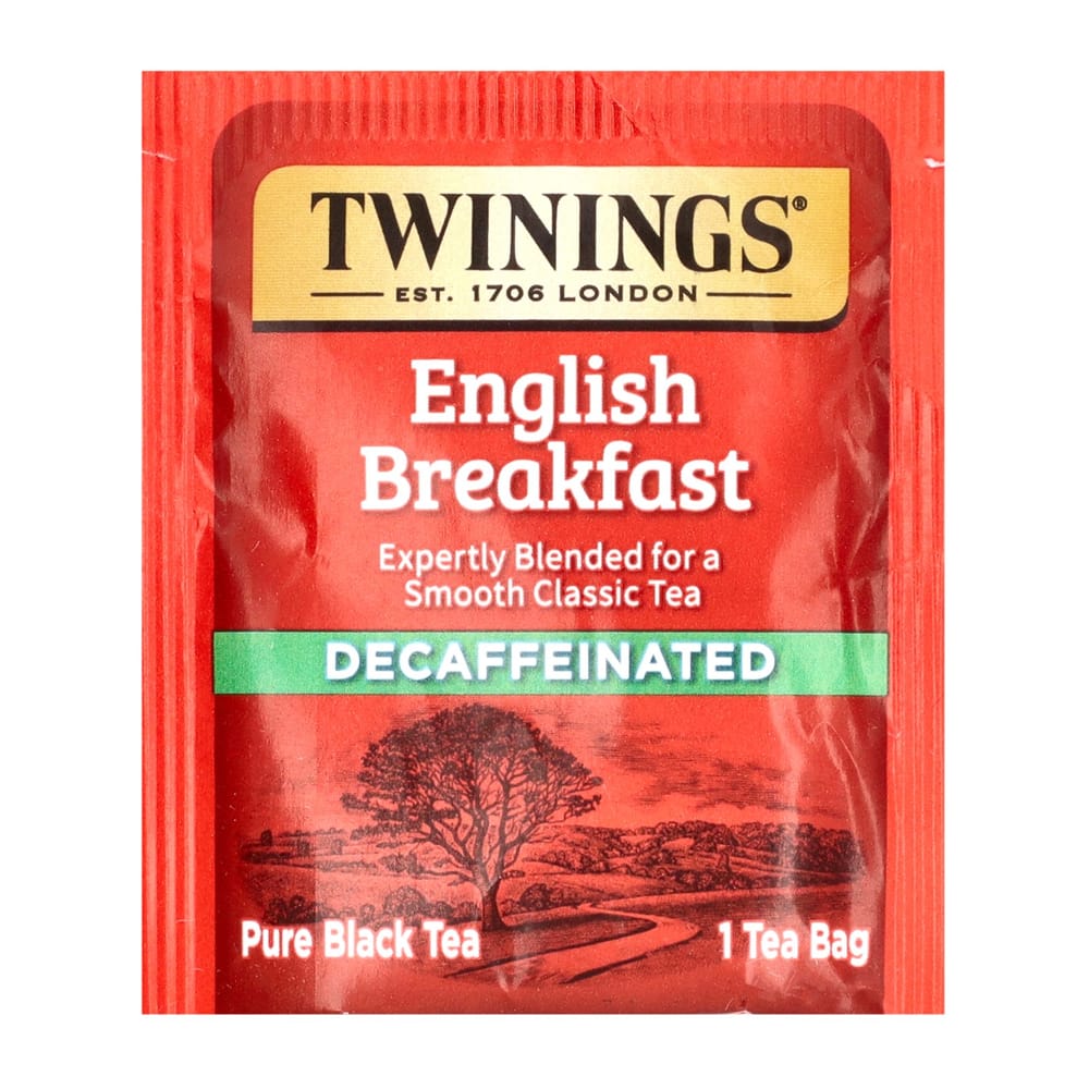 Twinings English Breakfast Pure Decaffeinated Black Tea, 50 Teabags, 100g (3.53oz)