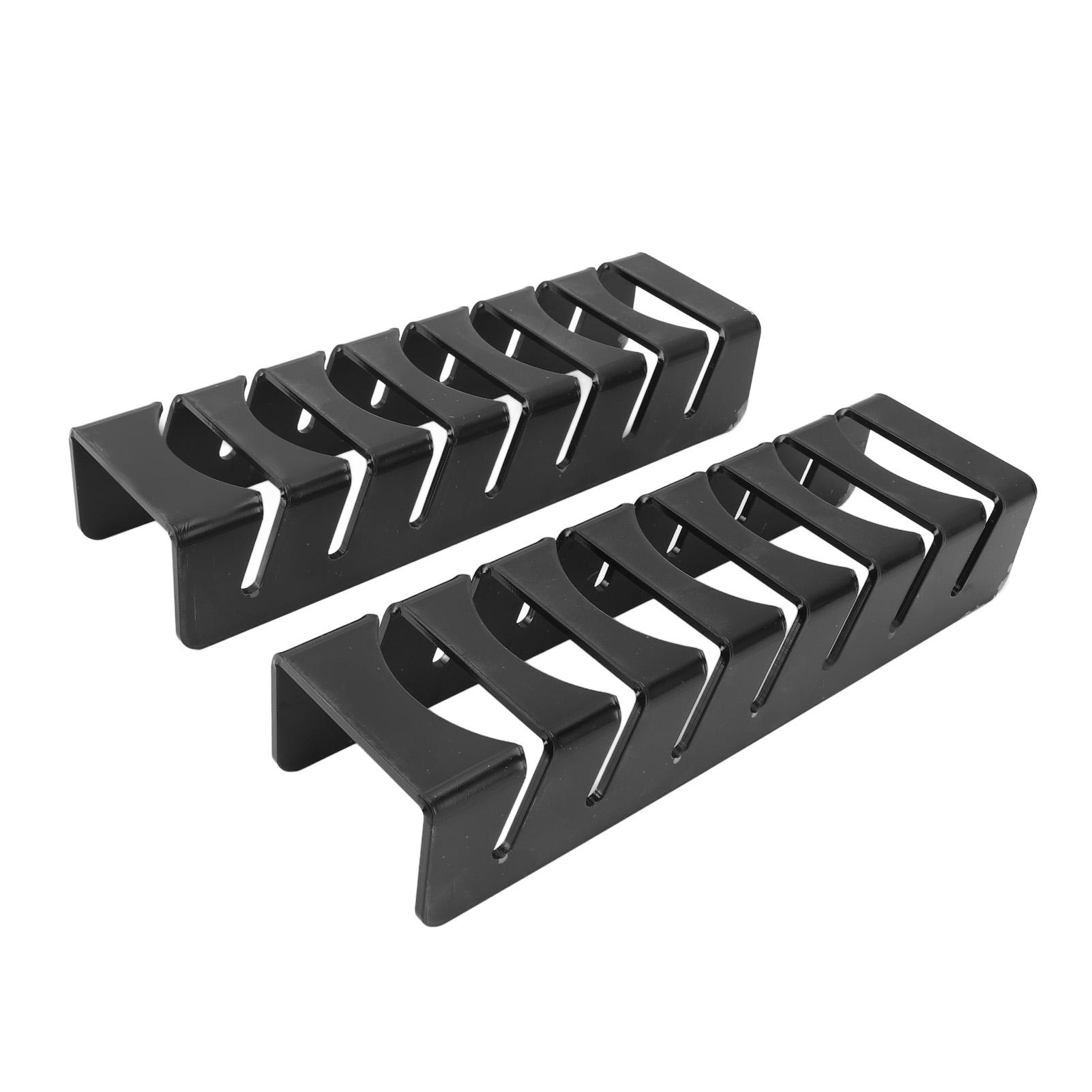 

2PCS Baseball Cap Holders Acrylic Hat Organizer Rack Display Storage Stand Each 7 Hats Capacity чёрный