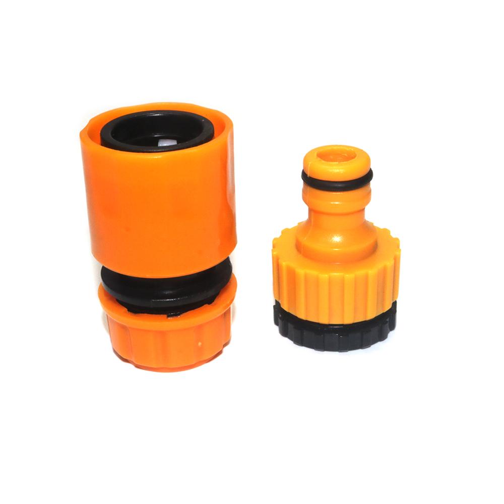 Car wash Hose Faucet Quick Connector 3/4 & 1/2 Inch Graden Hose Water Tap Threaded Connector Faucet Adapter For Garden Irrigat