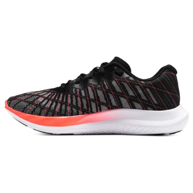 

Under Armour Charged Breeze 2 Comfortable Fabric Low-Top Running Shoes Women sneaker Black Red 3026142-002 35.5