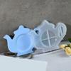 Practical DIY Teapot Plate Silicone Mold Innovative Silicone Coaster Mold For Unique Teapot Plate and Cup Mat Decoration