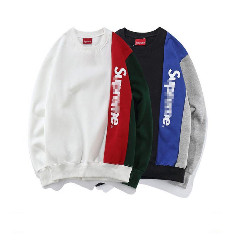 Supreme Letter Print Sweatshirt For Men Casual Sports Wear Fashion