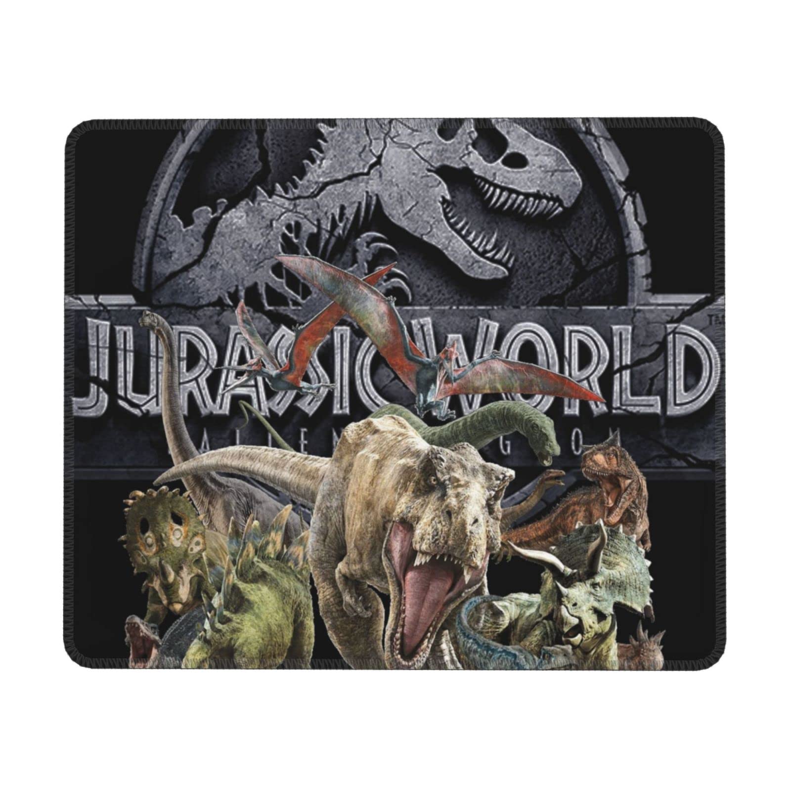 

Игровой коврик для мыши с динозавром Водонепроницаемый Прочный Стильный коврик для мыши для использования Нескользящий Офис/Дом 18220.3см чёрный