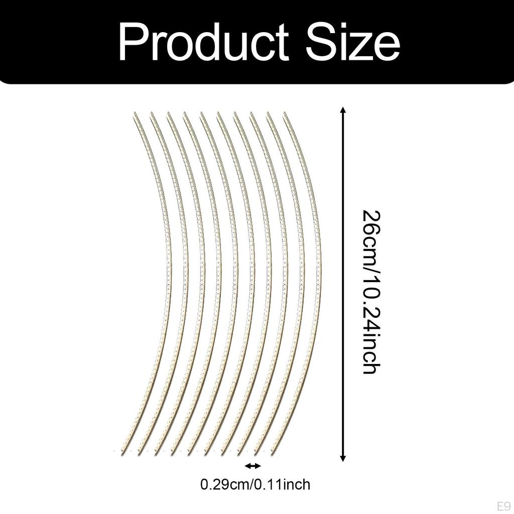 10 Count Guitar Fret Wires Accessories for Fingerboard Replacement