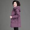 Winter Clothing Women's Plus Size Medium Long Hat Collar Cotton Jacket XL-6XL