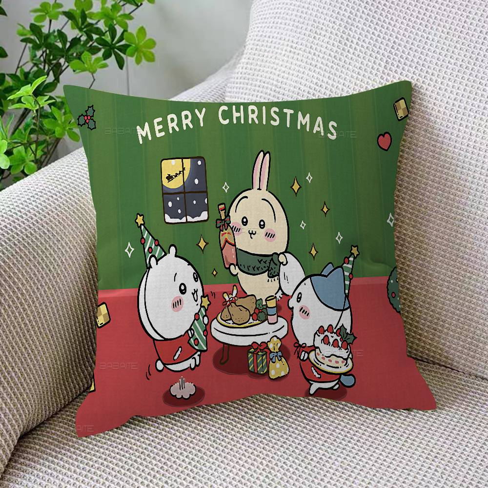Japan Cute C-Chiikawas Pillow Cover Sofa Cushion Cover Home Room Decoration Children Gift