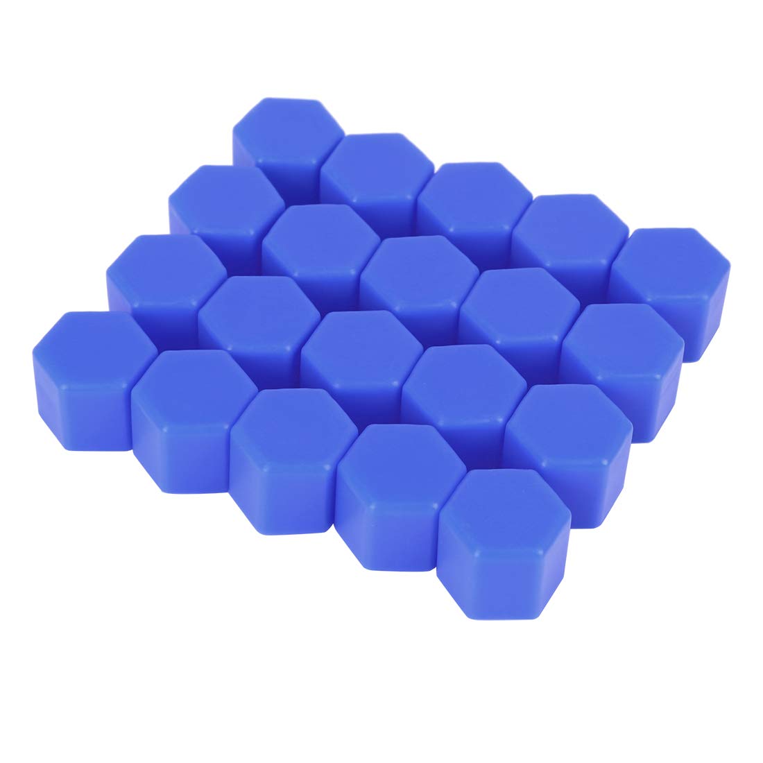 uxcell Wheel Hub Screw Cover Wheel Cover Nut Cap Silicone 21mm синий