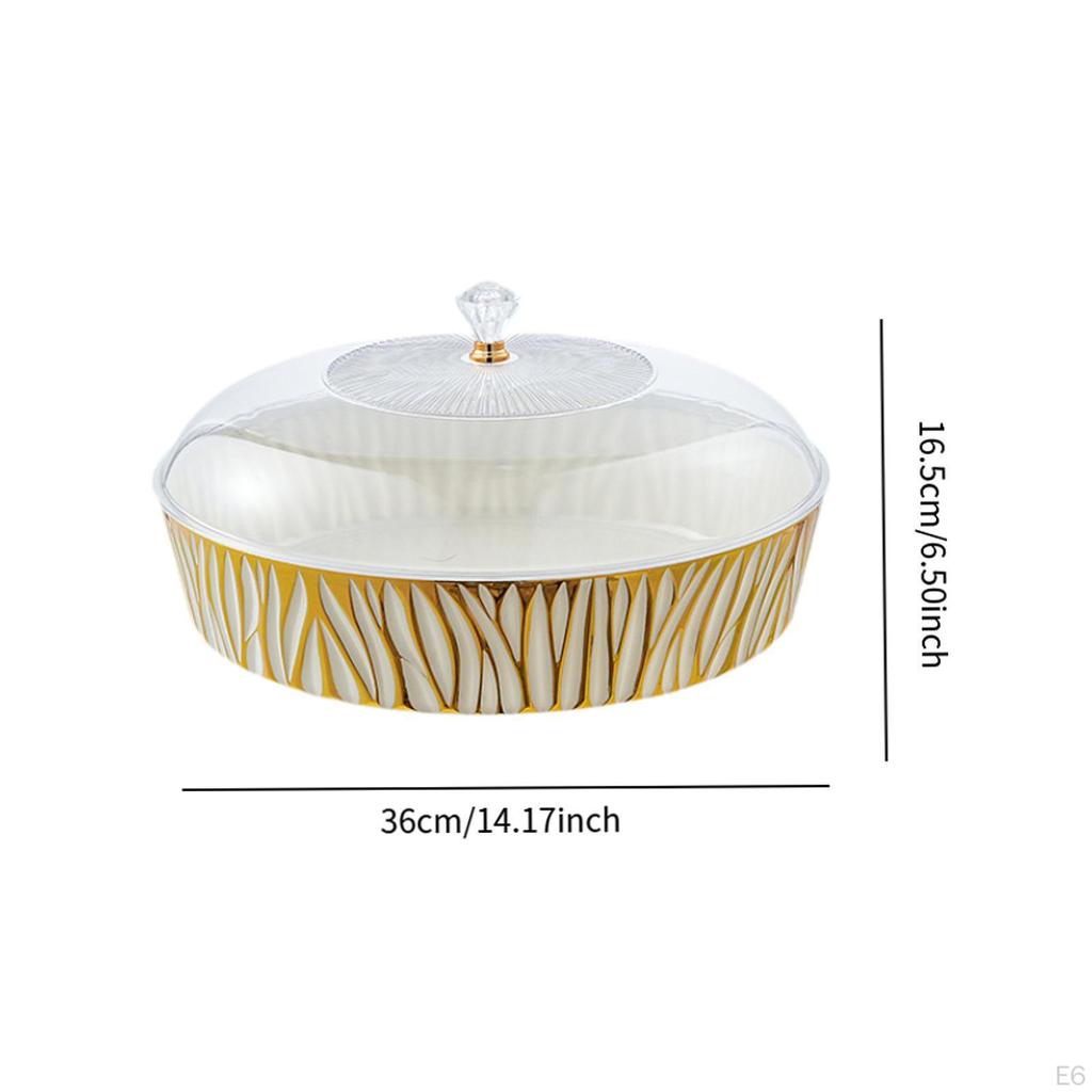 Servírovací tác Talíř na dort Stojan na nádobí Dekorativní displej s víkem Podnos na svačinu na jídlo Sušenky Pečivo