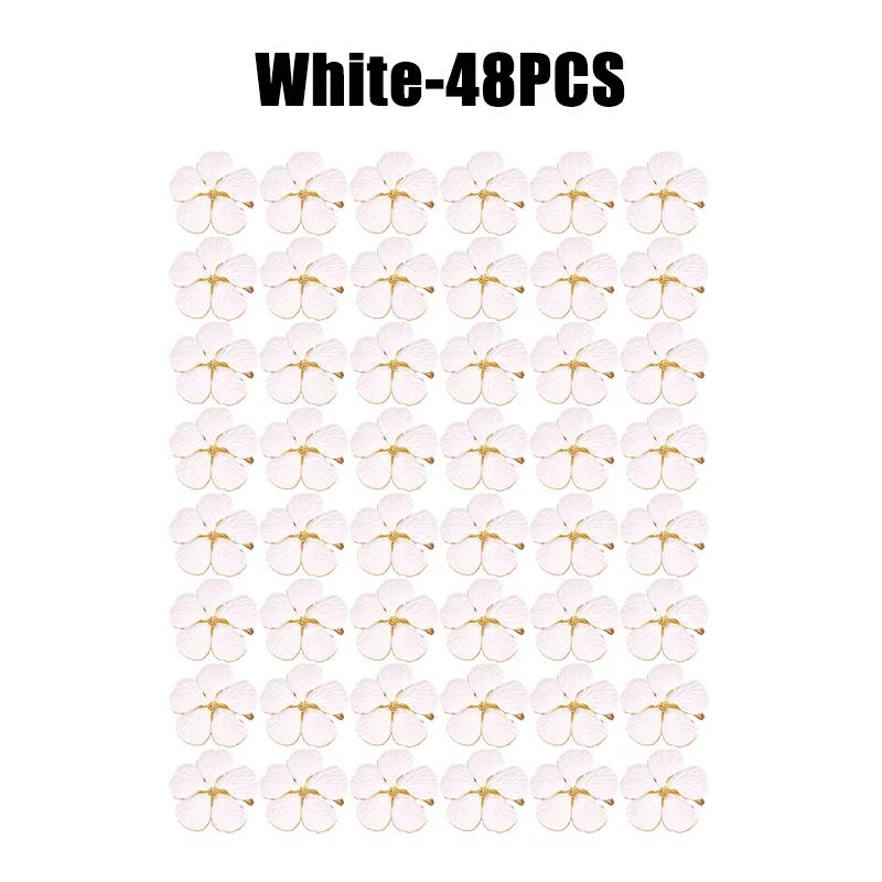 96PCS Bloom Napkin Ring Flower Types Decoration Napkin Holder Plum Blossom Napkin Buckle for Hotel Parties Feast Dining Table