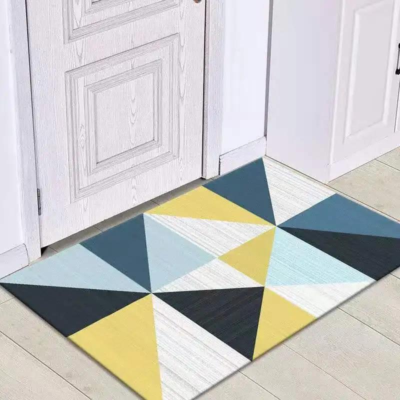 Nordic Absorbent Bathroom Non-slip Foot Mats Outdoor Porch Entrance Door Mat Living Room Carpet Home Rug Bath Mat Flooring Rugs