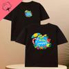 Hello Summer Palm Tree Sunset Beach Tee Minimalist Tshirt Travel Vacay Tropical Paradise Shirt Coastal Life
