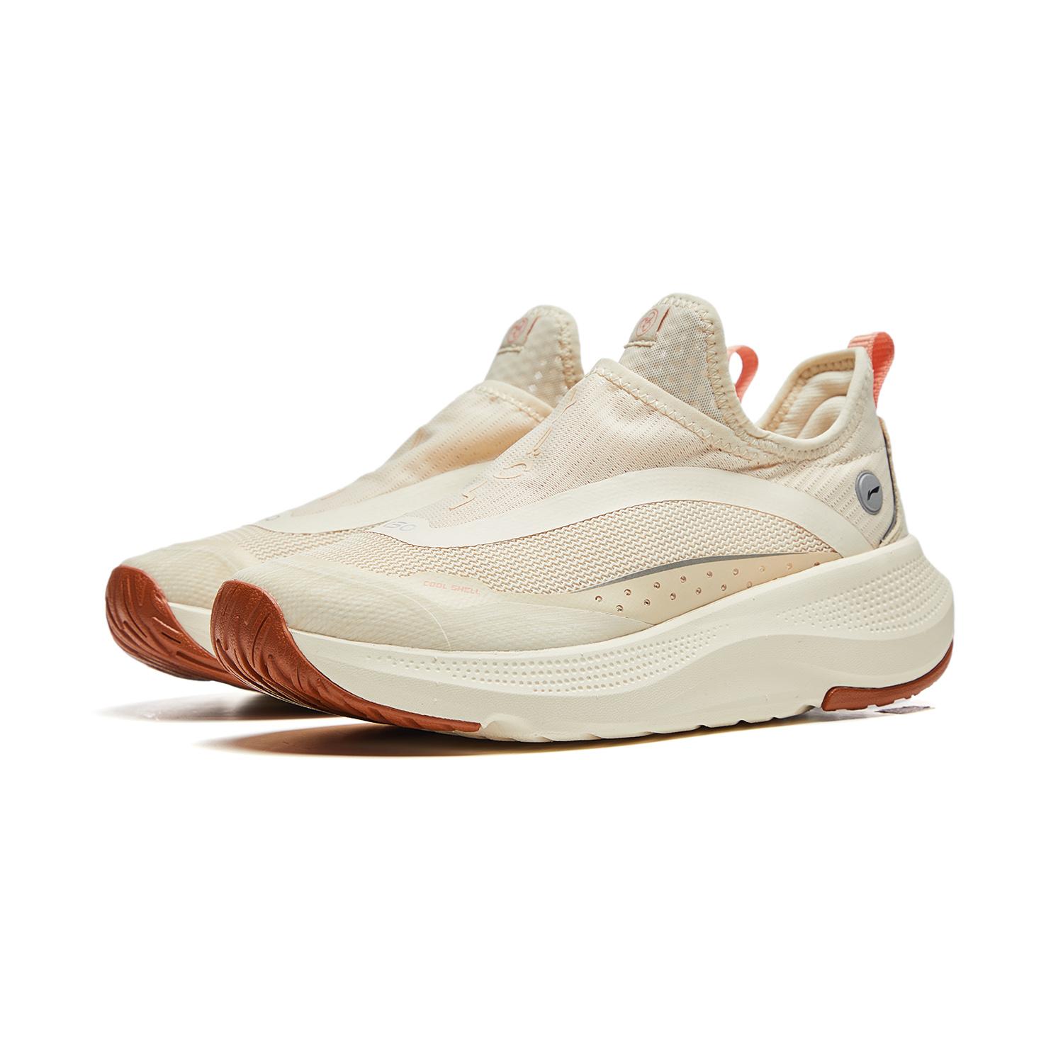 

New LiNing Slip Resistant, Abrasion Resistant, Breathable Low top Casual Shoes Women s Swan White AGLU166-3 35.5