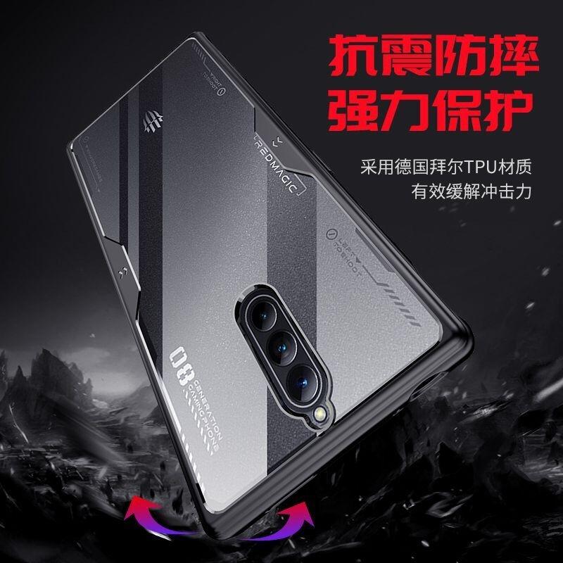 For Red Magic 8S Pro Case Transparent Cover For NUBIA Red Magic 8 8Pro+ Shockproof Clear Bumper Antiknock Crystal Capa Fundas