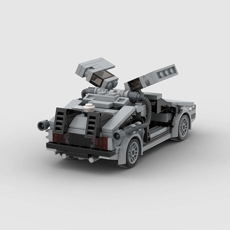 NÁVRAT DO BUDÚCNOSTI Delorean MOC Stavebnice Mesto Športové Závodné Vozidlo DIY Kocky Hračka na Vianočný Darček