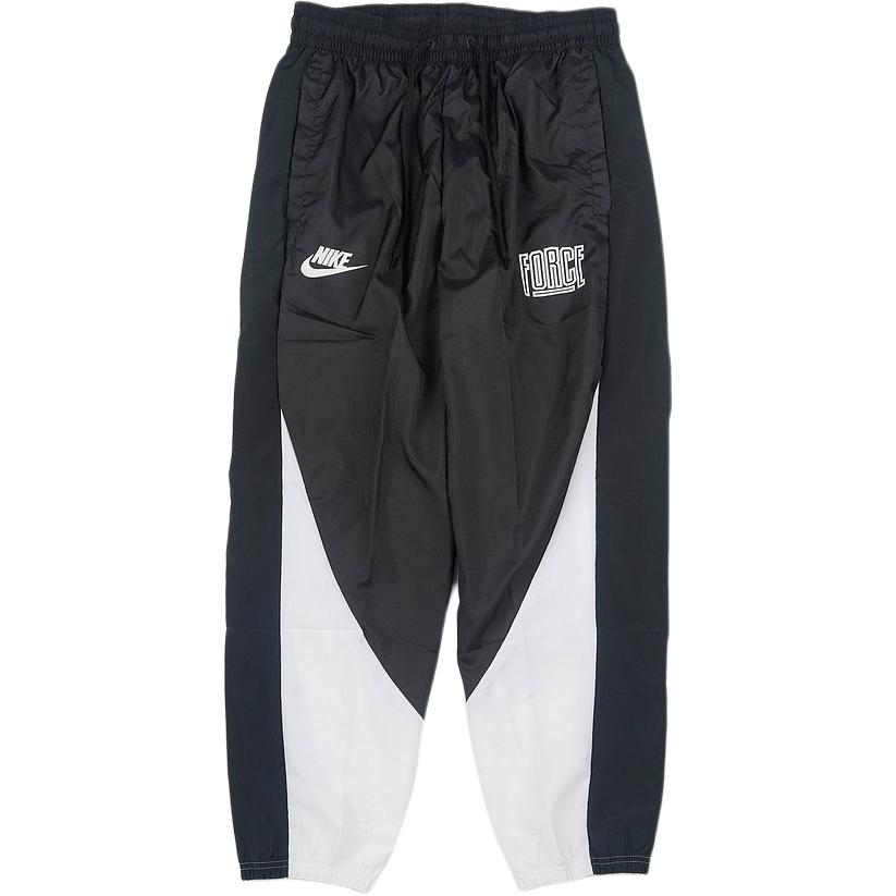Nike Elastic Waist Letter Print Cuffed Casual Pants Men Bottoms Black FB6967-010