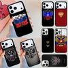 Russia Russian Coat Of Arms Phone Case For iPhone 17 Air 14 15 13 12 Max Cover For Apple 16e 11 Pro Max Plus Coque