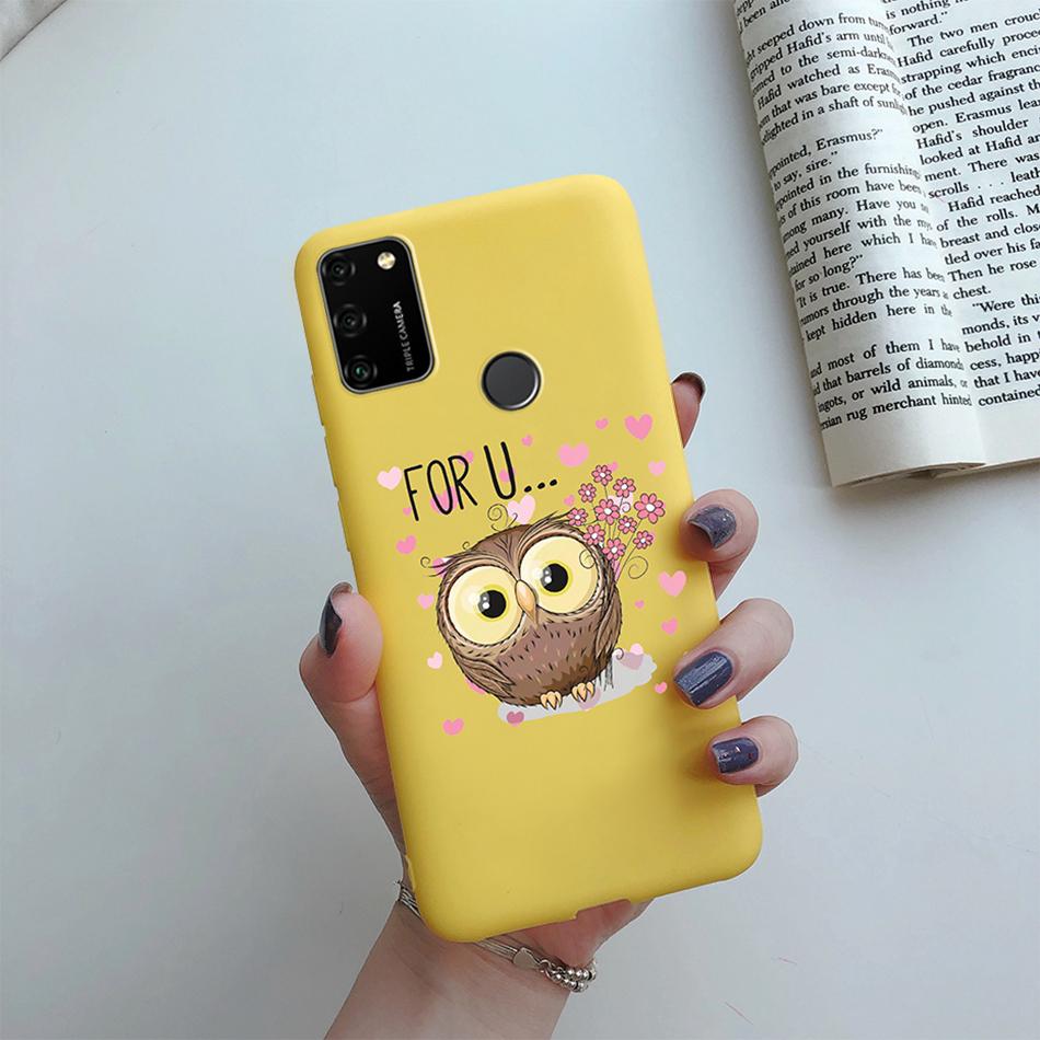 For Huawei Honor 9A Case 2020 Silicon Cover Soft Bumper Coque For Huawei Honor 9A Phone Cases MOA-LX9N Honor9A Love Heart Funda