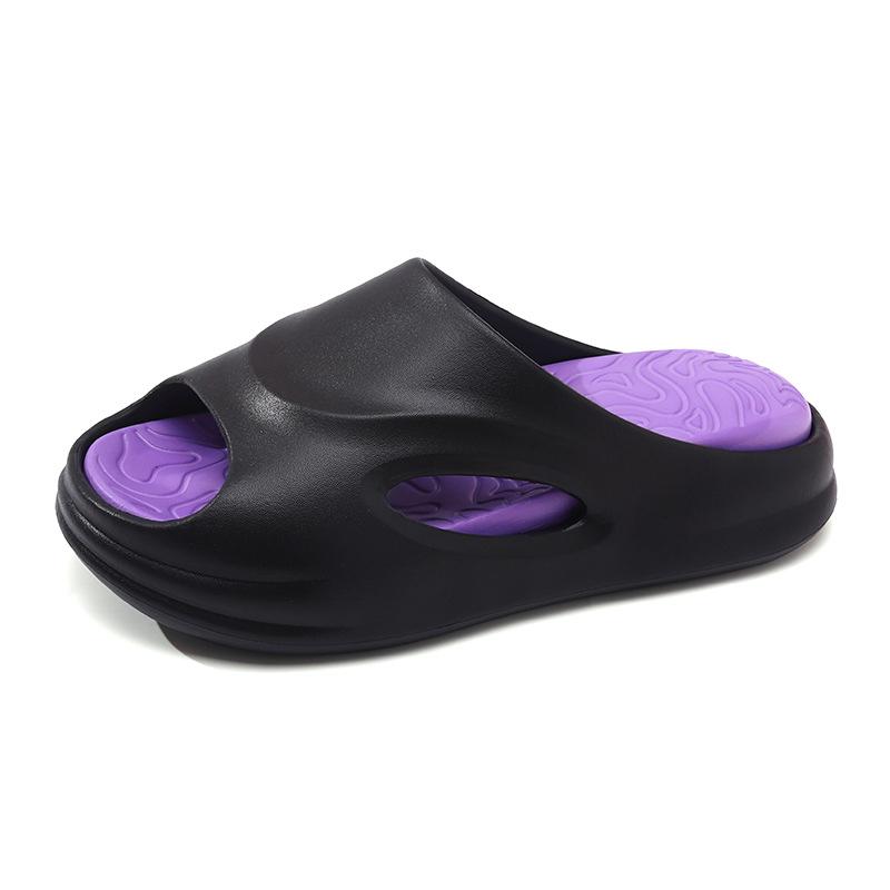 Versatile women's summer outer wear thick-soled soft non-slip slippers indoor heightening deodorant advanced cool slippers men
