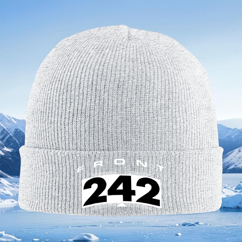 Number White Black Front Design Men Women Unisex Knitted Hat Beanie Pullover Cap Winter Thermal Warm Christmas Outdoor Cycling H