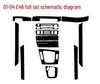 E46 3-Series Carbon Fiber Interior Console Stickers