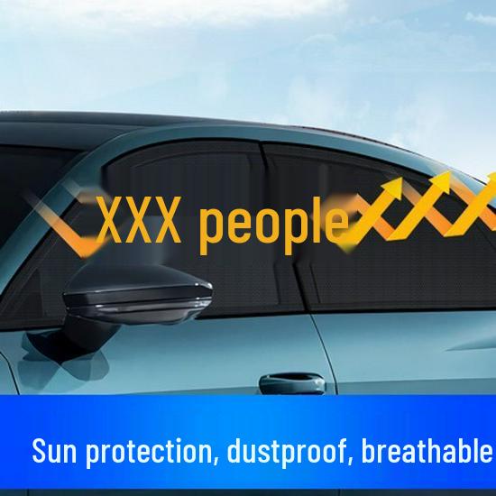 Car Window Mosquito Net Sunshade - Thickened Insect Screen for Sedans