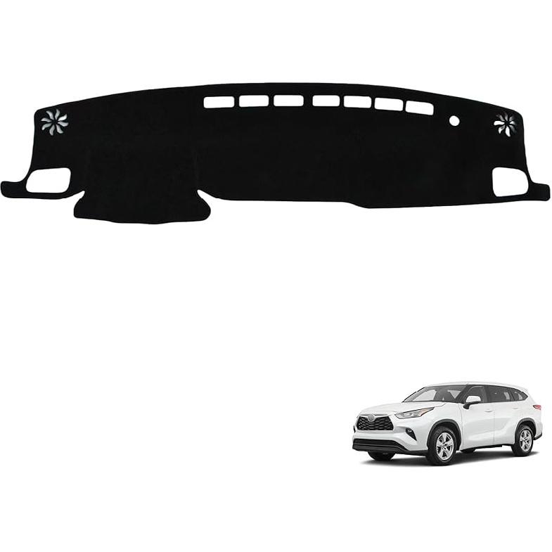 Dashboard Cover Dash Cover Mat Pad Compatible With 1999-2006 GMC Sierra Silverado,For GMC Yukon XL/Suburban Tahoe Avalanche 2000-2006,Black