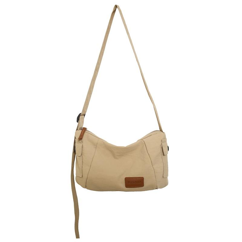 Niche High-End Men'S And Women'S Universal Bags, Fashion Literary Style Nylon Shoulder Messenger Bag