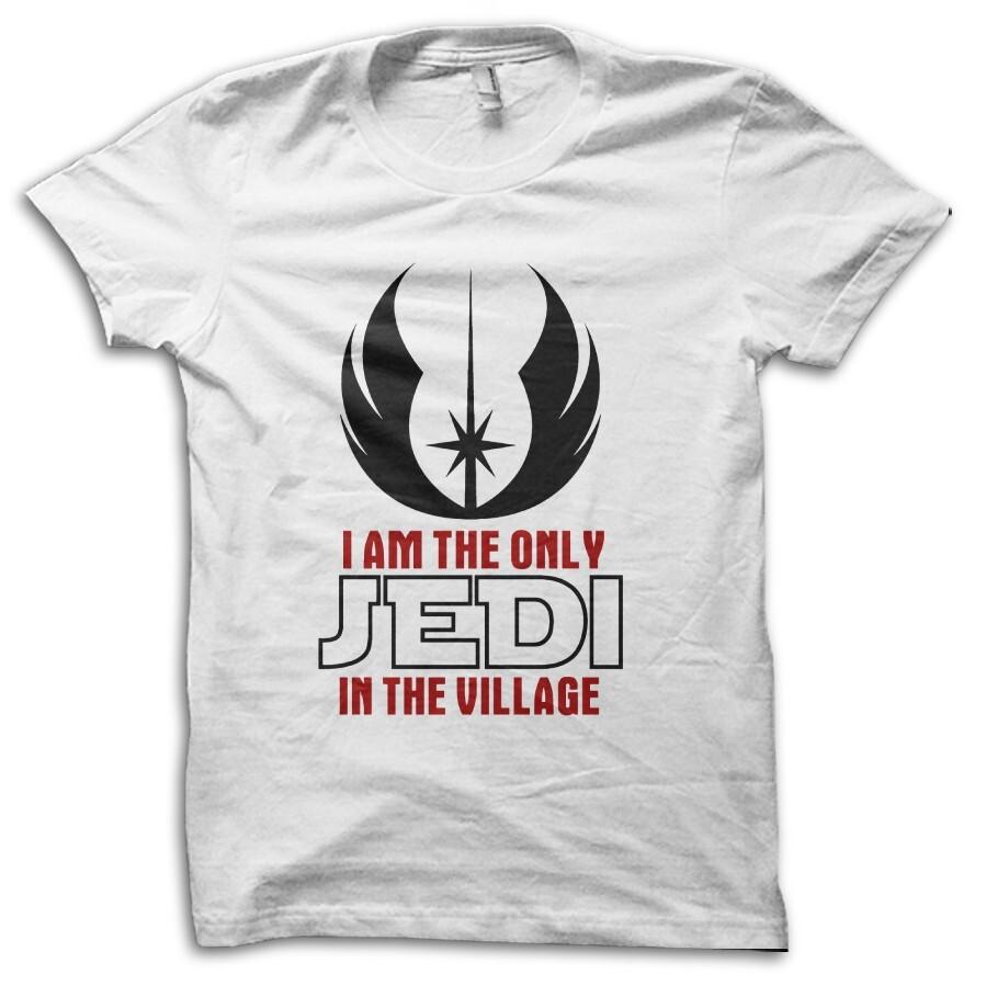 Jedi The Only Jedi in the Village Funny Sci-Fi Star Wars Inspired Tshirt M5647 S разноцветный