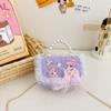 Chain Fashionable Pvc Bag For Children With Adorable Bowknot And Breathable Lining