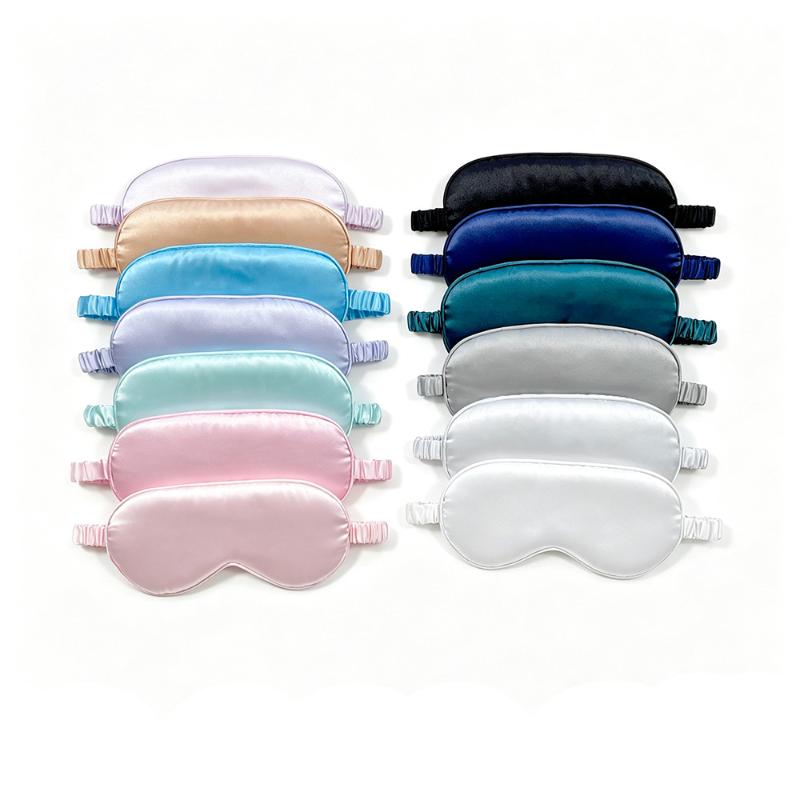 Double Sided Silk Eye Mask for Men Women Light Blocking Breathable for Travel Home Sleep Nap Rest