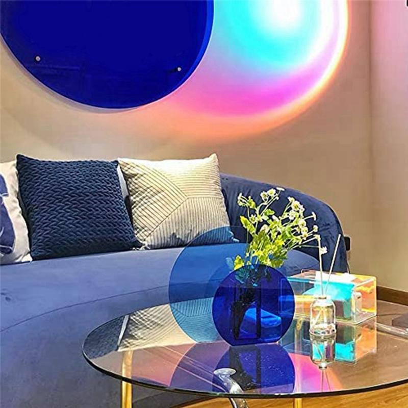 2025+ Acrylic Vases Are Used for Wedding Centerpieces, Home Decor, and Office Decor Vases (Blue Double Rings)