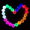 4Pieces Glow Golf Balls for Night Sports Tournament Glowing In The Dark Golf Ball Long Lasting Bright Luminous Balls