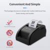 Desktop 58mm Thermal Receipt Printer, Barcode Printer, USB+BT Connection, 1 Roll Paper Included, Internal ESC Command Support, Cashbox Connection, Com