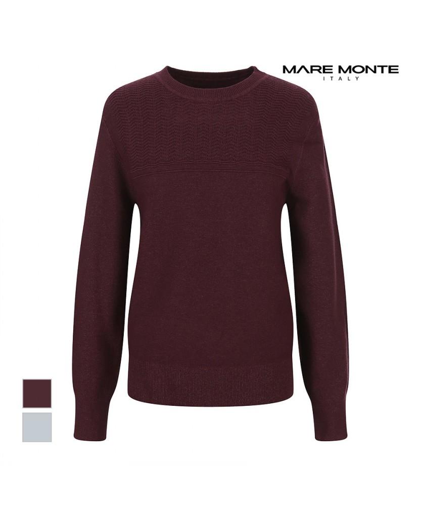 MAREMONTE Patterned Round Neck Knit_M242Mkt10B0