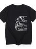 Graphic T-Shirt for Men Featuring A Japanese JDM Tuner Car Design of The Subie Impreza WRX STI