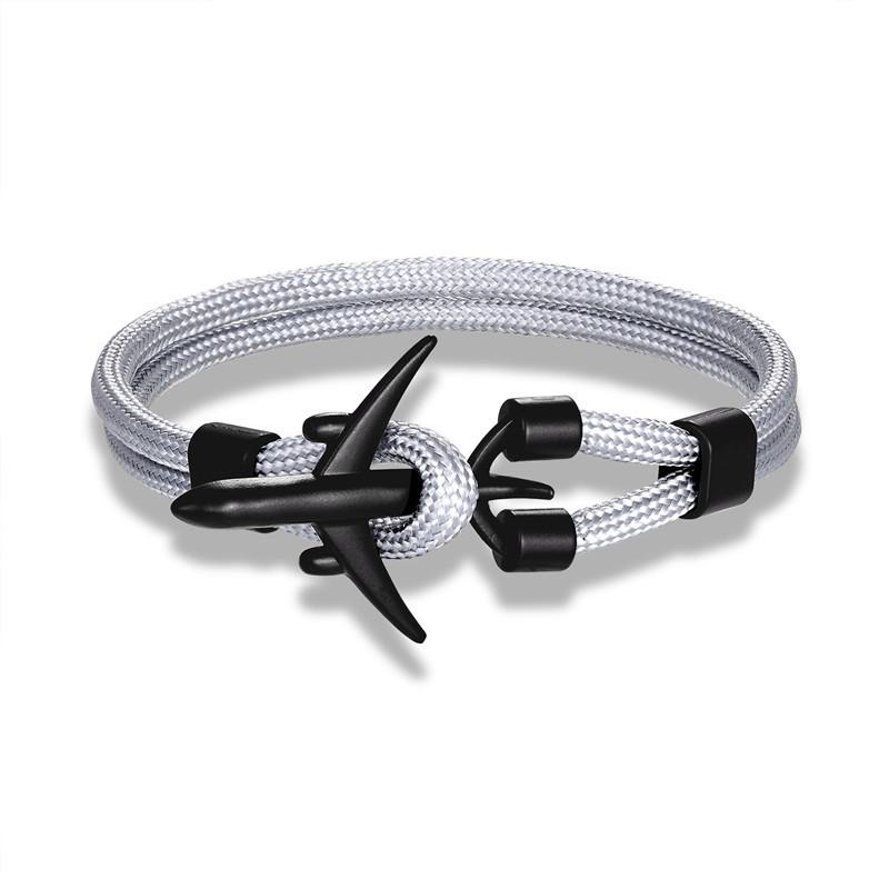 Trend Jewelry, Wind Jewelry, Men'S Polyester 550 Umbrella Rope Airplane Bracelet