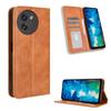 For Doogee Note 59 Pro/Doogee Note 59 Leather Case Wallet Stand Retro Texture Phone Cover