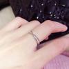 Gold-Plated Women's S925 Sterling Silver Ring with Diamonds - Luxurious, High-End Style Fashionable Index Finger Accessory