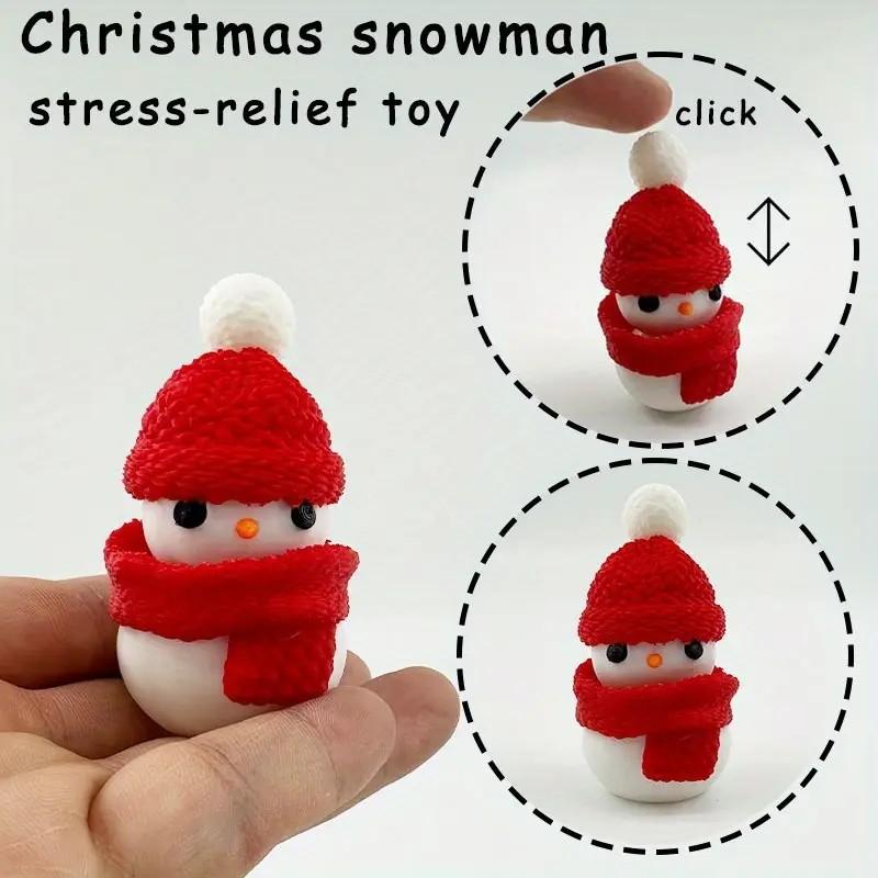 3D Printed Christmas Holiday Decoration Desktop Doll Santa Claus Falling Chimney Cute And Fun Relax Toy Pressed Ornament Clicker