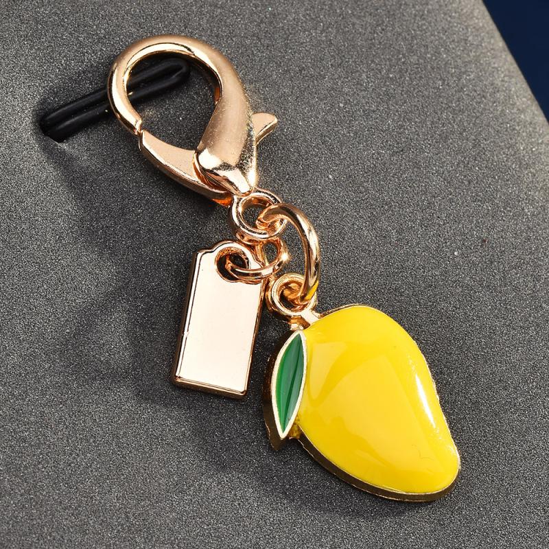 Exquisite High-End Fruit Vegetable Series Keychains For Women Bag Pendant Charm Car Keyring Jewelry Gift Decoration Accessories