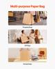 Kraft Paper Bags with Handles 100Pcs 18x7x19 In Party Shopping Bag Black