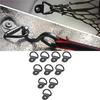 Mirhua Set of 10 Tie Down Rings Bike Hooks 6.5mm Hole Bike Luggage Hooks