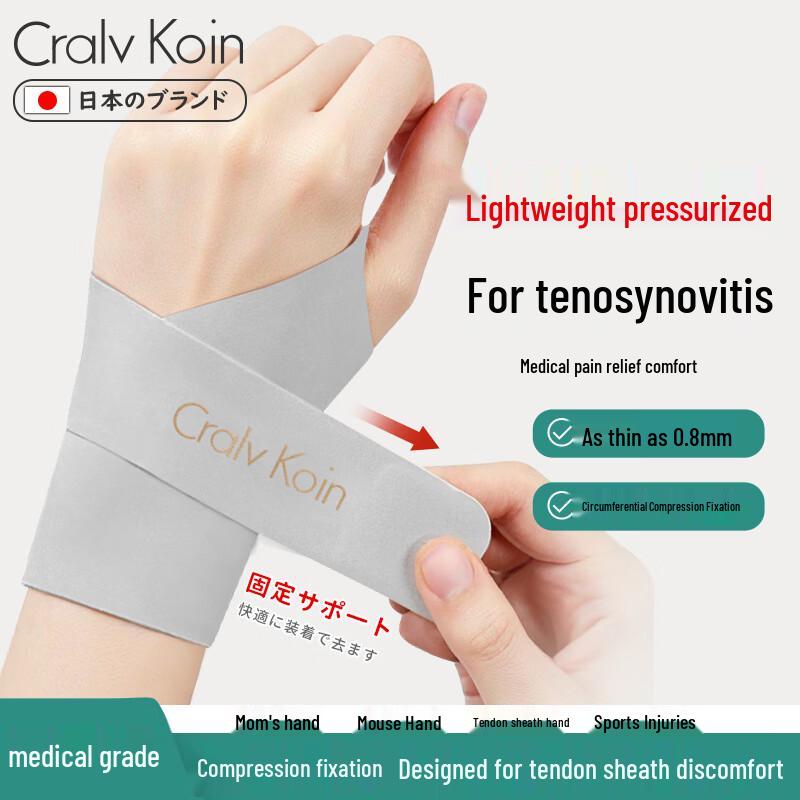 CRALVKOIN Adjustable Wrist Support Brace Left Hand - Single