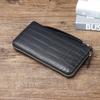 Foggy Crocodile Belly Pattern Men's Handbag Business Long Wallet Multi Card Phone Bag Trendy
