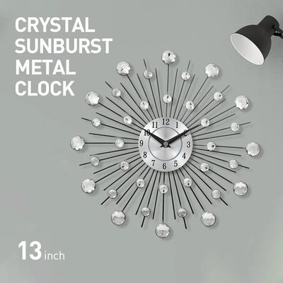 Oryginalny Vintage metalowy zegar ścienny luksusowy diamentowy duży zegarek ścienny Orologio Da Parete zegar Morden Design Home Decor Wandklok