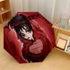 Custom Text Automatic 8 Bone Umbrella, Portable Sun Rain Protection UmbrellaBeetlejuice Lydia Deetz