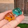 10pcs Glow In The Dark Luminous Frogs Figurines Miniatures  Micro Landscape Ornaments